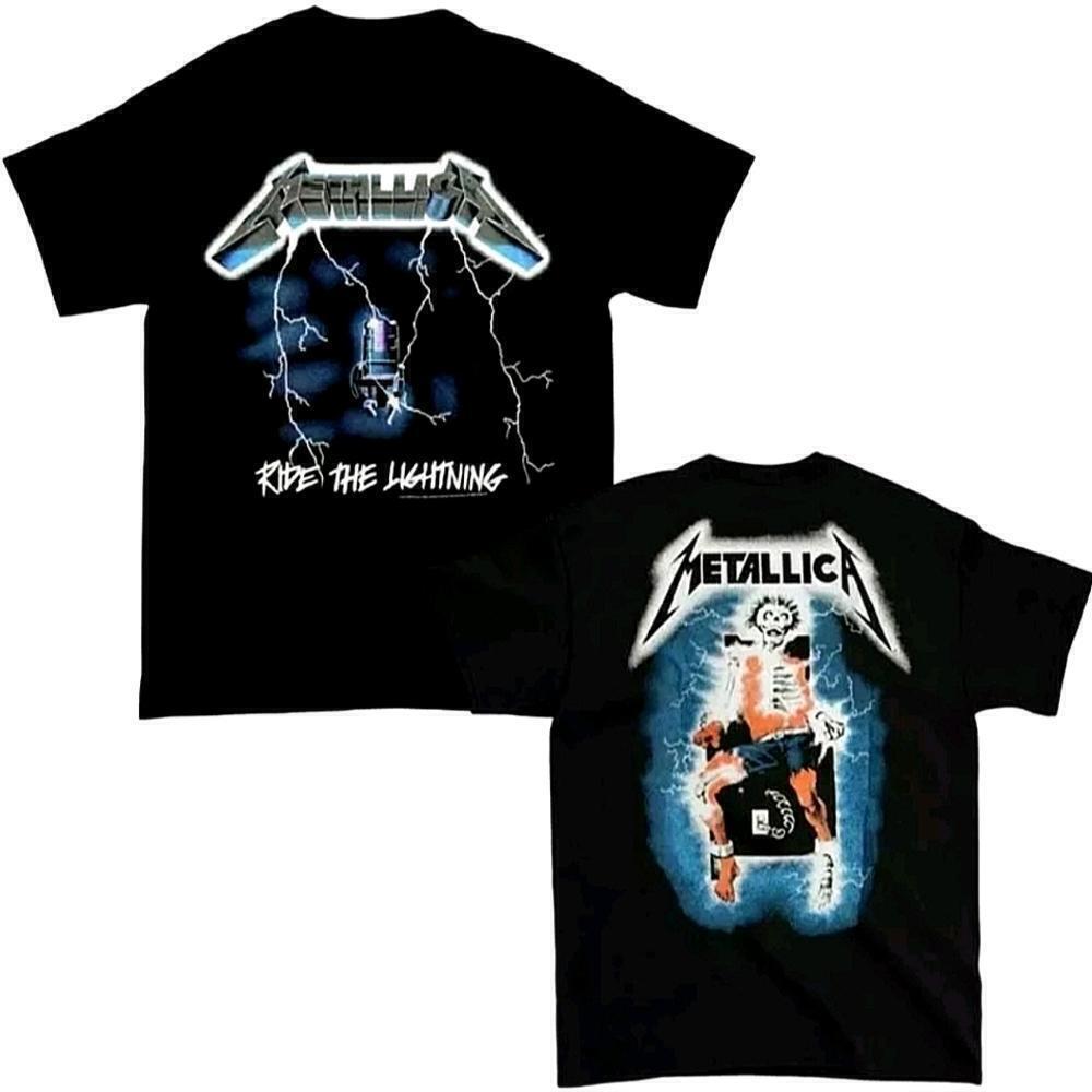 Metallica Ride The Lightning Heavy Metal Fan 2 Sided T-Shirt